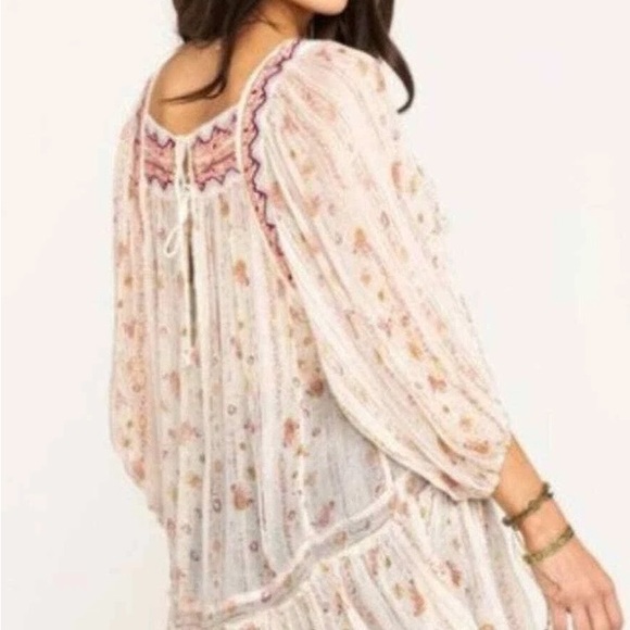 Free People Embroidered Tunic top small dance - Picture 12 of 12